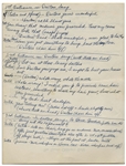 Moe Howard's Handwritten Story Notes, Signed Within & Mentioning Shemp -- Several Scenes Entitled ''Doctor's Song'' & Then ''Photographers Scene'' -- 2pp. on 2 Sheets Measure 8.5'' x 11'' -- Very Good